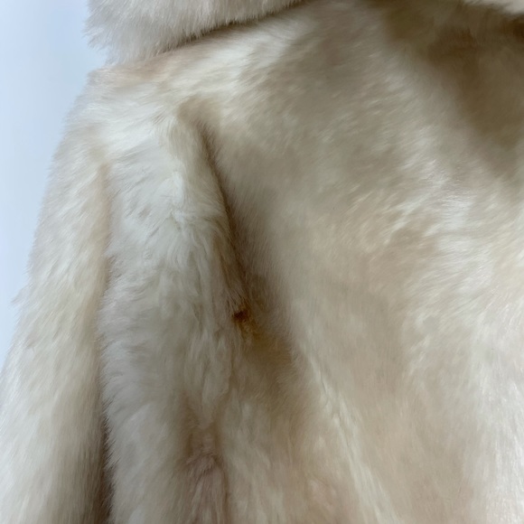 JUICY COUTURE Beige Faux Fur Hooded Bomber Jacket - Picture 9 of 9